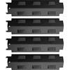 WELL GRILL 37 cm scudo termico in acciaio porcellana, diffusore fiamma, piastra riscaldante di ricambio per Landmann, Uniflame e la maggior parte delle griglie a gas, confezione da 4