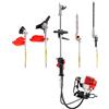 WDZCZDoo Tagliasiepi a benzina, 52 cc, 5 in 1 a benzina multifunzione con asta telescopica (2,7 m), 8500 giri/min e lunghezza di taglio 40 cm, strumento multifunzione 4 in 1 per siepi, rami/alberi