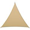 casa pura Tenda Parasole Esterno - Tenda a Vela Impermeabile con Kit Montaggio Acciaio | Vari Colori e Misure - Triangolare - 3.6x3.6x5.1 m - Beige