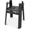 Weber Supporto con ripiano laterale / per barbecue elettrico compatto Lumin, design pieghevole, ganci per utensili integrati, facile da montare, 68 x 55 x 55,5 cm