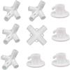 CuiCanfla - Set di 9 pezzi di ricambio per gazebo, per tende, gazebo, tenda da sole, connettori angolari in plastica