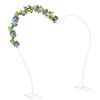 pochcicou Arco per matrimonio, a forma di cuore, con base, in metallo, per matrimonio, fino a 8 kg, per matrimoni, anniversari, 2,65 x 2,35 m (bianco)