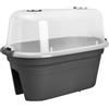 Elho Green Basics Balcony Grow Set 55cm Fioriera - Living Black | L 28.5 x P 54.5 x A 22.8 cm