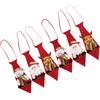 AOKWAWALIY 6 cravatte natalizie da uomo, per feste di Natale, cravatte, in tessuto, per feste