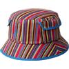 Kangol Cappello Multi Color Stripe Bucket Donna/Uomo - da Pescatore Sole Primavera/Estate Estate - S/M (54-57 cm) a Colori