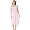Linclalor Camicia da Notte Donna Batista di Cotone con Spalline Art 130866