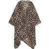Getitsoon Kimono da donna cardigan lungo chiffon floreale costume da bagno coprono bohémien Beachwear bikini scialle top, Marrone leopardato., Taglia unica más