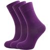 Green Bear Calzini a colori viola in bambù unisex 39-42 - suola ammortizzata - morbida e antibatterica - 3 pacchetto