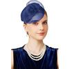 BABEYOND Cappello fascinator da donna, elegante copricapo con fiori in rete e fermaglio per capelli, per matrimoni, gare, cocktail party