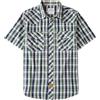 Dubinik® Camicia Uomo Maniche Corte a Quadri Western con Bottoni Automatici Stile Cowboy