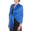 Sakkas Tocco Morbido Silk Pashmina sentire Solido Scialle/Stole per Donna-Blu royal