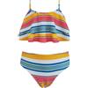 SHEKINI Costume da Bagno per Ragazze Due Pezzi Regolabile Halter Volant Stampa Estivo Bikini Ragazza Costumi da Bagno per 6-14 Anni