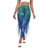 ORANDESIGNE Donna Leggings Sirena a Vita Alta Stampa Scaglie di Pesce Leggins Collant con Pinne di Pesce Sportivi Pantaloni Elasticizzati Yoga Push Up Jogging Costume di Carnevale A Verde L