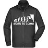 Vestin Felpa Unisex Full Zip - Evoluzione Arrampicata - Super vestibilità Top qualità (IT, Testo, M, Regular, Regular, Nero)