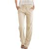 Friptspyg Pantaloni da donna con tashen per il tempo libero, elasticizzati, leggeri, palazzo