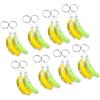 AKOOSY Portachiavi Banana LED Luminoso, 16 Pezzi in Sacchetto