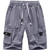 APTRO - Pantaloncini da uomo Cargo, estivi per il tempo libero, in cotone, senza cintura