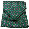 Avantgarde Ascot seta uomo verde foulard cashecol e possibile fazzoletto da tasca abbinato colore verde smeraldo