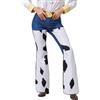 AYYOHON Costume da cowgirls per adulti, per Halloween, cosplay, maniche lunghe, top con bottoni, camicie da donna