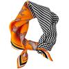 LumiSyne Sciarpe Di Seta Donna Piccolo Foulard Quadrato Stampa Di Cavalli Motivo Paisley Morbido Leggera Bandane Fascia Per Capelli Fazzoletto Wristband Decorazione Copricapo