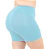 LEELA LAB Pantaloncini Ciclista Donna Taglie Forti in Morbida Microfibra, Realizzati con Tecnologia Seamless Senza Cuciture - Made in Italy