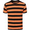 COSAVOROCK T-Shirt Uomo a Righe in Cotone a Manica Corta Girocollo
