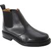 Roamers M049 - Stivaletti Chelsea da uomo in pelle, Nero , 47 EU