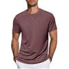 TARAINYA T‑Shirt Uomo Maniche Corte Cotone Collo Tondo Rosso 4XL