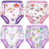 FLYISH DIRECT Confezione da 4 Pantaloni per Il vasino - Mutandine riutilizzabili per Bambini e Bambine