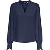 ONLY Onlmette V-Neck LS Smock Top Noos Wvn, Naval Academy, M