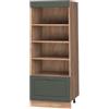 Vicco Scaffale da cucina Fame-Line Verde-oro country/Rovere dorato 60 cm