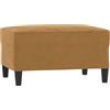 Generico Poggiapiedi Marrone 70x55x41 cm in Velluto,Mobili,Poggiapiedi,Marrone,6.15 kg,349324