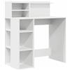 Generico Scrivania Bianco 90 x 48 x 101,5 cm Legno Multistrato,Mobili,Mobili da Ufficio,Scrivanie,Bianco,28.25 kg,869522