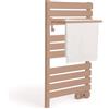 CREATE / Warm Towel 500 W/Radiatore Elettrico da Bagno Moka con ripiano, 96,9 x 55 x 5 cm, termostato, Basso consumo