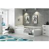 Interbeds Letto singolo Montessori 160x80cm letto da terra in legno di pino naturale con rete a doghe e protezione anticaduta (Bianco)