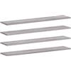 Generico Mensole Parete 4pz Grigio Sonoma 100x20x1,5cm Legno Multistrato,Mobili,Scaffalature,Scaffali e mensole per pareti,Grigio,9.76 kg,838293
