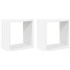 Generico Mensole Parete a Cubo 2 pz Bianche 26x15x26 cm,Mobili,Scaffalature,Scaffali e mensole per pareti,Bianco,4.2 kg,807025