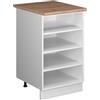 Vicco Scaffale da cucina Fame-Line, Bianco, 50 cm