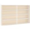 Generico Vetrina da Collezione a Muro in Legno con Ante Trasparenti,4 Ripiani,60x37cm,Ideale per Esporre Oggetti da Collezione,Giocattoli e Decorazioni in Soggiorno o Camera da Letto