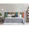 Oedim Testiera letto in PVC stampa digitale | imitazione legno multicolore antico | diverse misure | testiera originale ed economica 100 x 60 cm