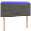 Cervaline Testiera a LED Grigio Scuro 100x5x78/88 cm in Velluto,Mobili,Letti e Accessori,Testiere e controtestiere,6.28kg - 3121795