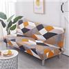 WWQQKJ Copridivani Clic Clac Letto Senza Braccioli 120-210 Elasticizzato Copertura Divano Grigio/Nero 2 Posti Copridivano Senza Braccioli Teli Estivi Universali per Animali(G1,120-150cm/47.2-59in)