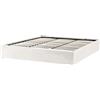 Beliani Letto matrimoniale con contenitore in tessuto bouclè bianco sporco 180 x 200 cm