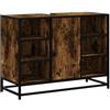Generico Mobile Lavabo Bagno Rovere Fumo 60x30x60 cm Legno Multistrato,Mobili,Set di mobili,Set di mobili per Bagno,Marrone,24.45 kg,849291