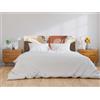 Oedim Testiera per letto in PVC con foglie astratte tonalità beige, 100 x 100 cm, testiera leggera, elegante, resistente ed economica