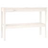 Generico Tavolo Consolle Bianco 110x40x75 cm in Legno Massello di Pino,Mobili,Tavoli,Tavolini Decorativi,Tavolini,Bianco,11.71 kg,814300