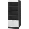 Vicco Scaffale da cucina Fame-Line, Bianco country/Antracite, 60 cm