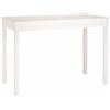 Generico Tavolo da Pranzo Bianco 110x55x75 cm in Legno Massello di Pino,Mobili,Tavoli,Tavoli da Cucina e Sala da Pranzo,Bianco,9.76 kg,814250