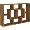 Generico Mensola a Muro Rovere Fumo 85x16x52,5 cm in Legno Multistrato,Mobili,Armadietti e portaoggetti,Marrone,9.87 kg,820460