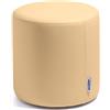 Avalon - Pouf Poggiapiedi Rigido CILINDRO Mamba Ignifugo Classe 1IM in Ecopelle Nautica, Puff Poggiapiedi, Seduta da Interno ed Esterno, Professionale Comodo Impermeabile, Made in IT(35cm-Biscotto)